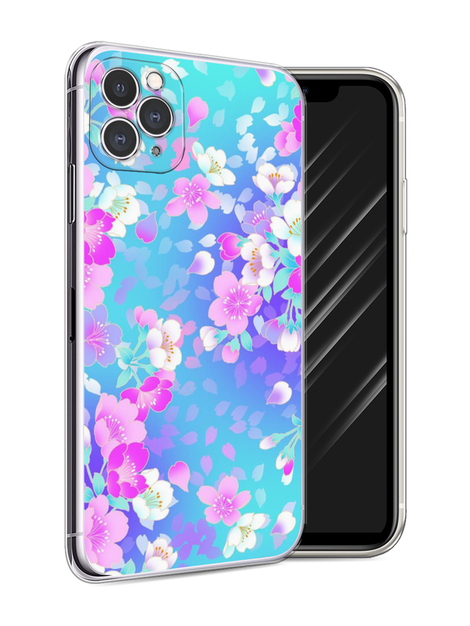 

Чехол Awog на Apple iPhone 11 Pro Max / Айфон 11 Pro Max "Яблоневые цветы", Разноцветный, 12250-8