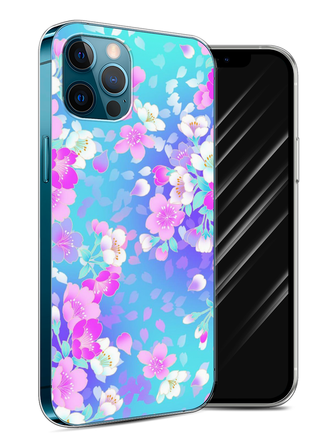 

Чехол Awog на Apple iPhone 12 / Айфон 12 "Яблоневые цветы", Разноцветный, 12550-8
