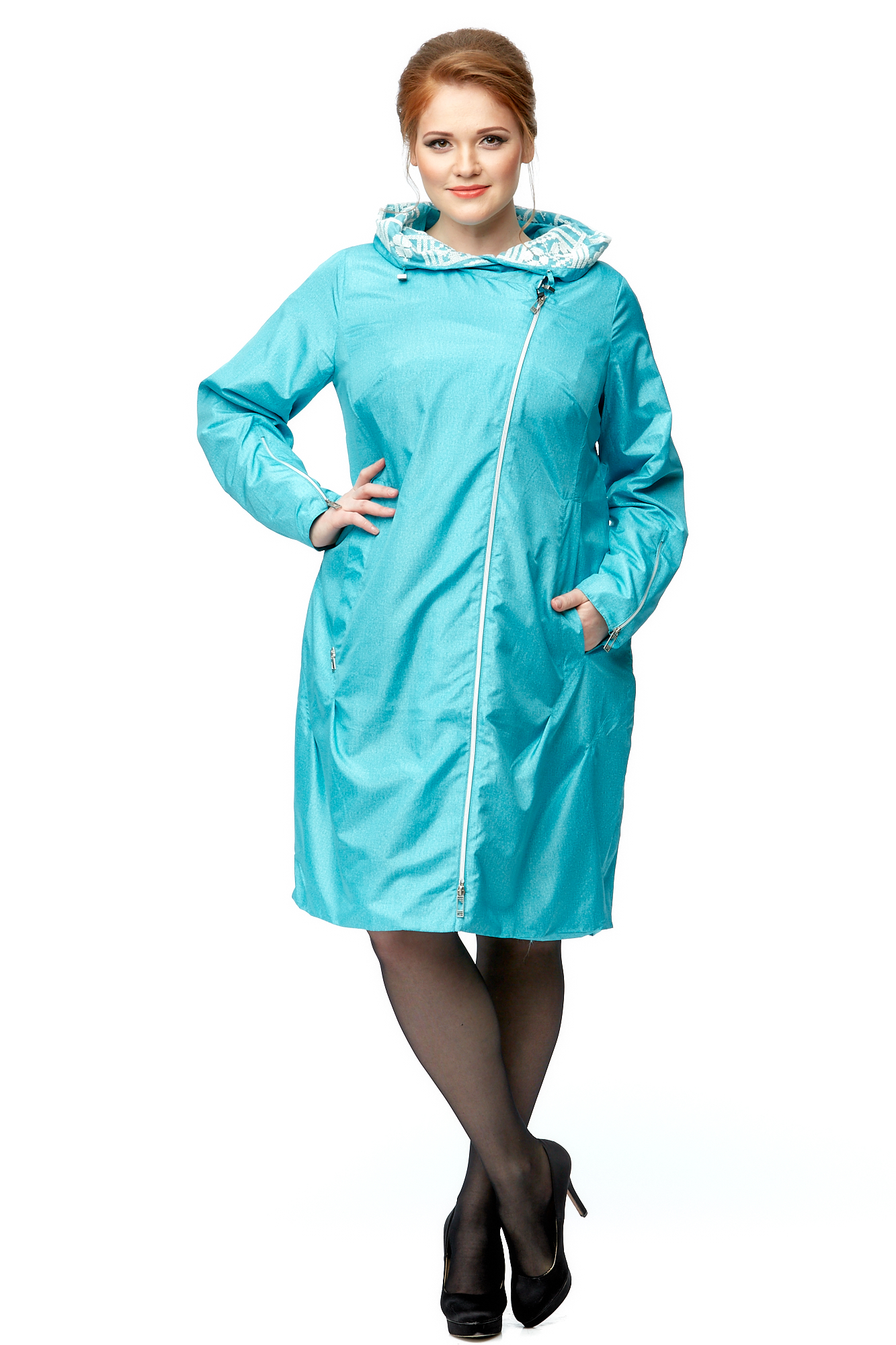 

Плащ женский МОСМЕХА 8008433 голубой 48 RU, 8008433