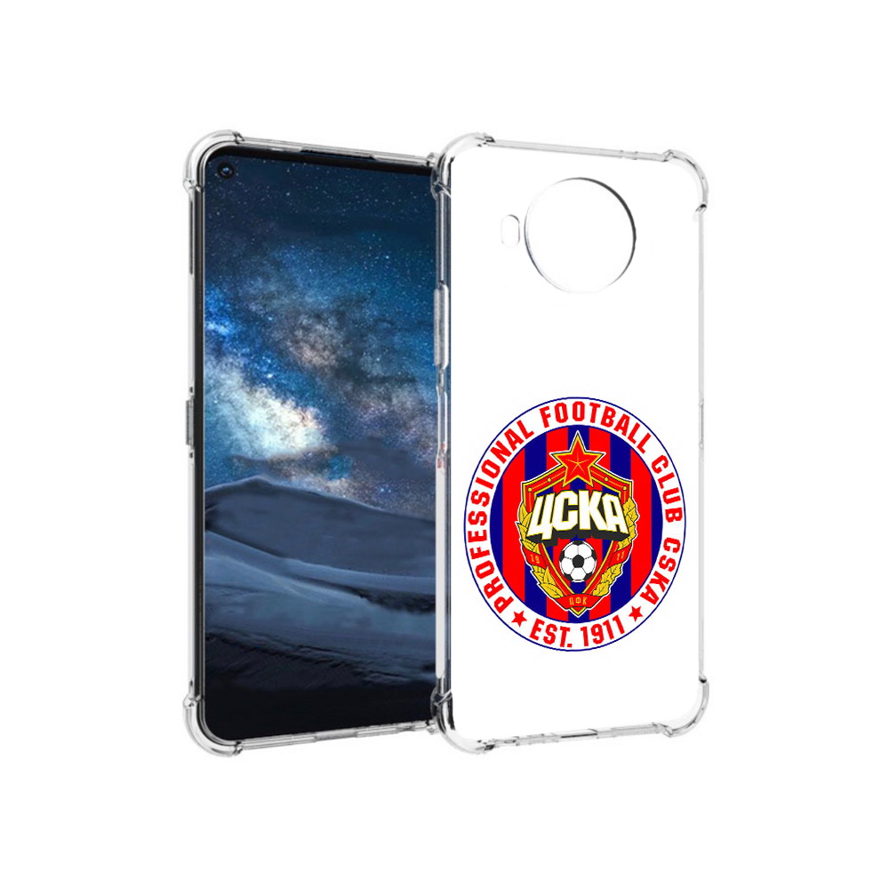 

Чехол MyPads Tocco для Nokia 8.3 ФК ЦСК логотип (PT227053.110.178), Прозрачный, Tocco