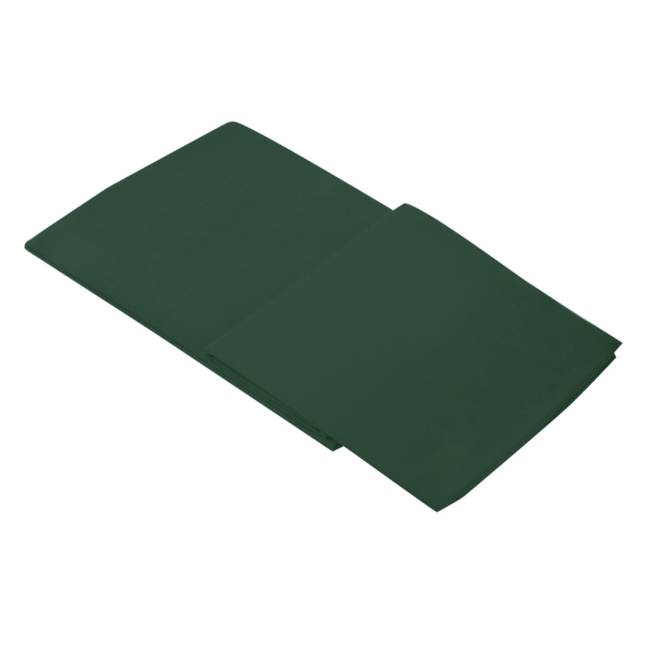 фото Простыня на резинке percale 100 % хлопок, перкаль dark green (зелёный) 180x200+30 casual a lappartement