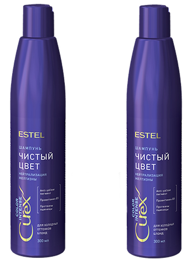 Комплект Estel Curex Color Intense Professional шампуньХол+шампуньХол 600 мл