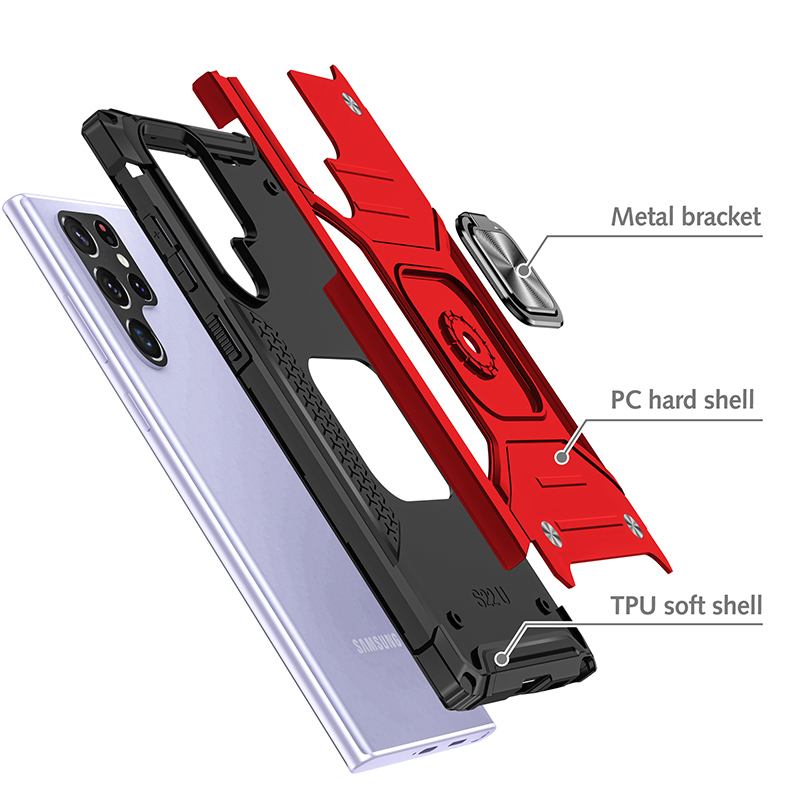 Противоударный чехол Legion Case для Samsung Galaxy S24 Ultra ,красный