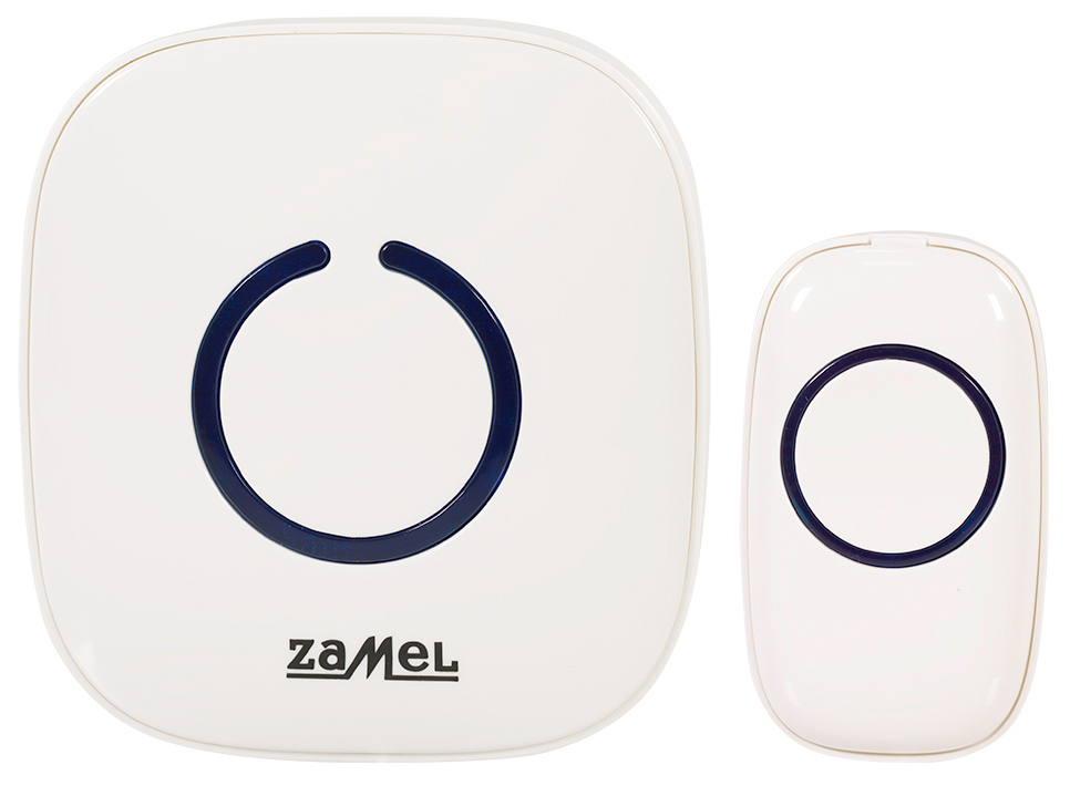 Звонок Zamel POP беспроводной радиус действия 100м (питание от сети 220В) zamel электрозвонок турбо