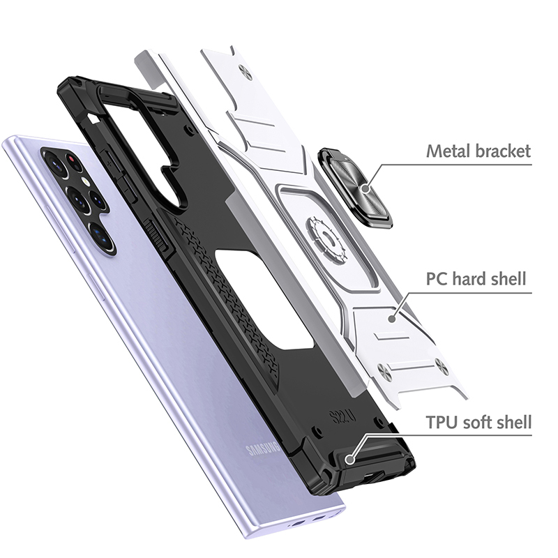 Противоударный чехол Legion Case для Samsung Galaxy S24 Ultra ,серебряный