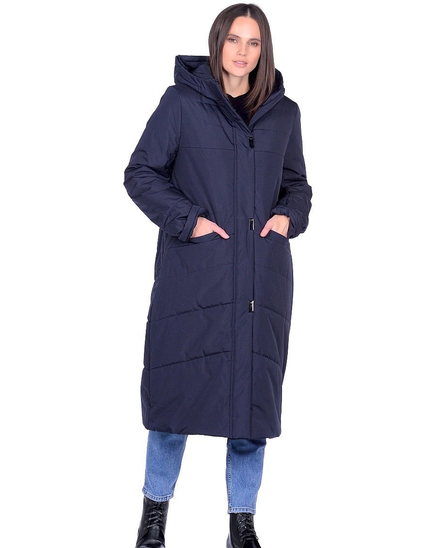 Пальто женское Maritta 24-3015-10 синее 34 EU