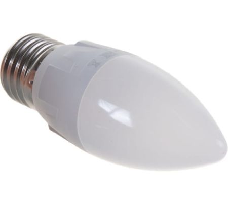 

Лампа светодиодная LED 7вт 175-250В свеча матовая 600Лм Е27 4000К Uniel ЯРКАЯ | код UL-000