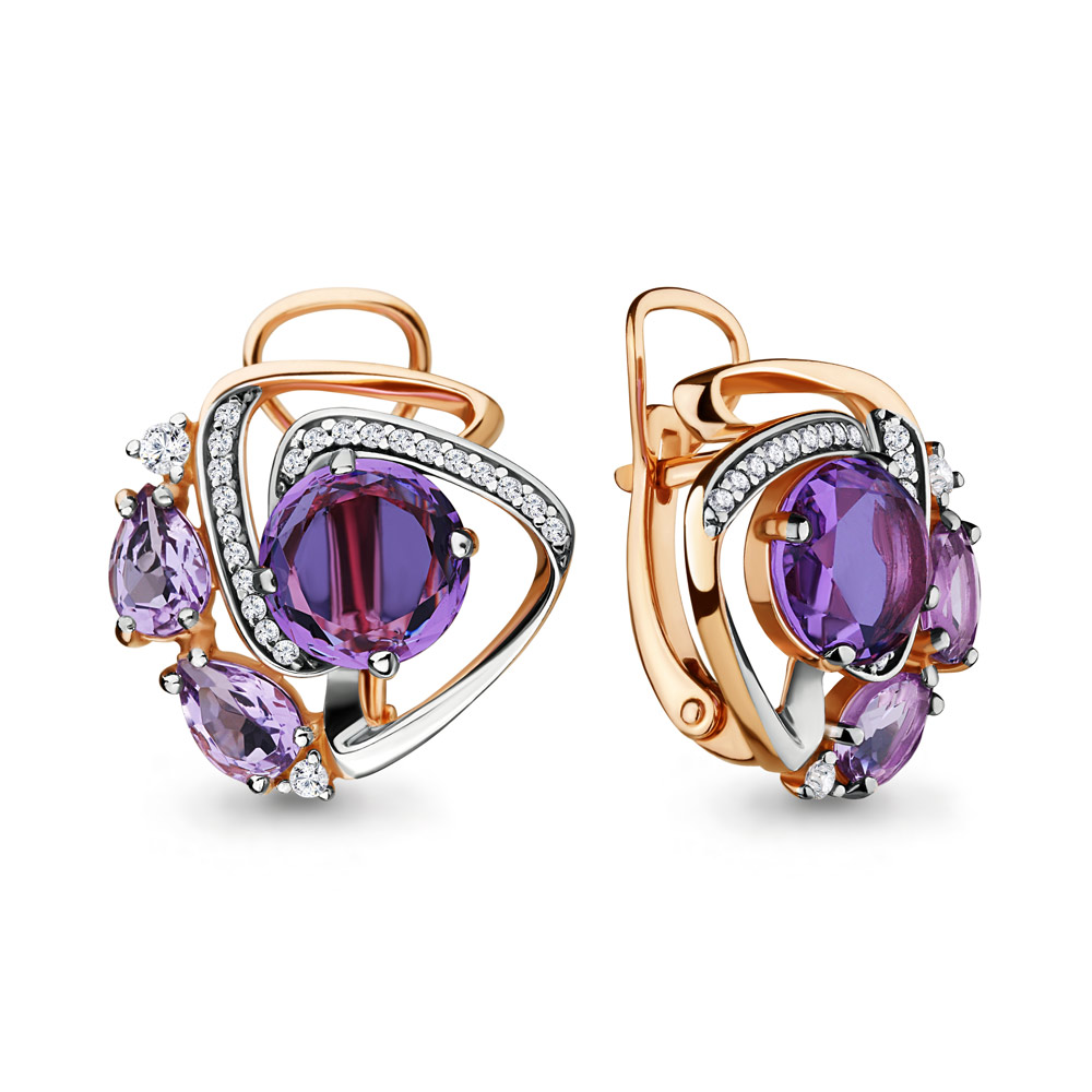 

Серьги из серебра с алекситом Aquamarine 4709081А_925_з, 4709081А_925_з