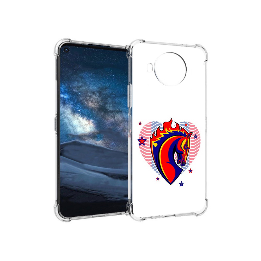 

Чехол MyPads Tocco для Nokia 8.3 ФК ЦСЛ Лошадь (PT227053.110.180), Прозрачный, Tocco