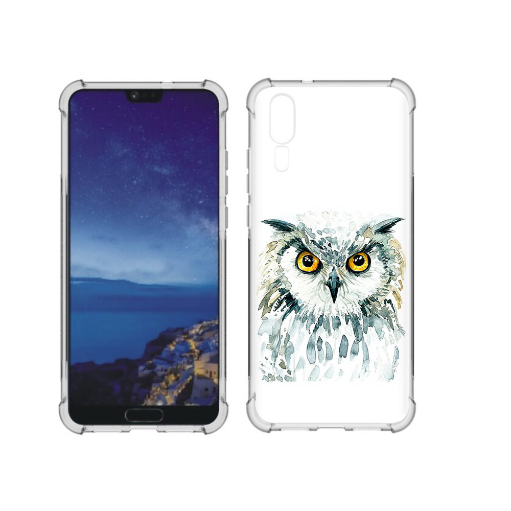 Чехол MyPads Tocco для Huawei P20 Серьезная сова (PT108006.52.156)