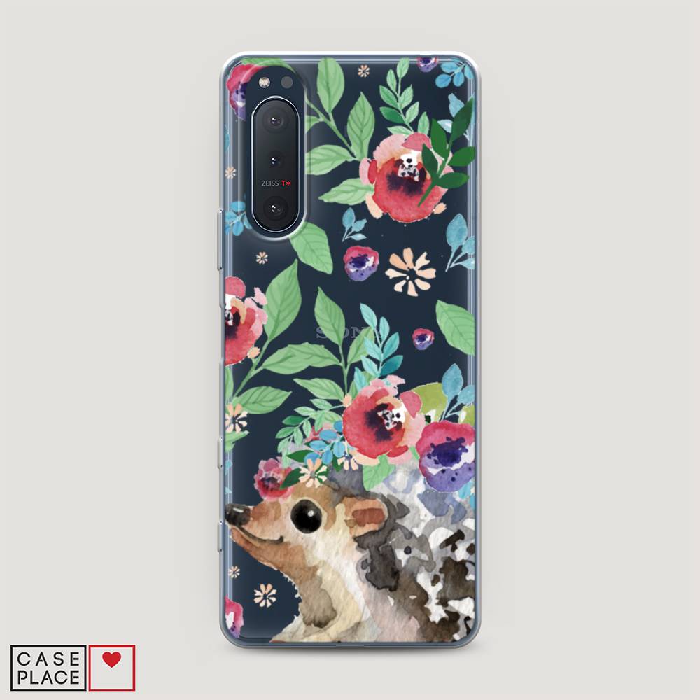 

Чехол Awog на Sony Xperia 5 II "Ежик в цветах акварель", Разноцветный, 54750-2