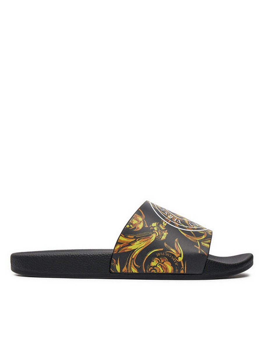 

Сланцы мужские Versace Jeans Couture 76YA3SQ3 черные 39 EU, Черный, 76YA3SQ3