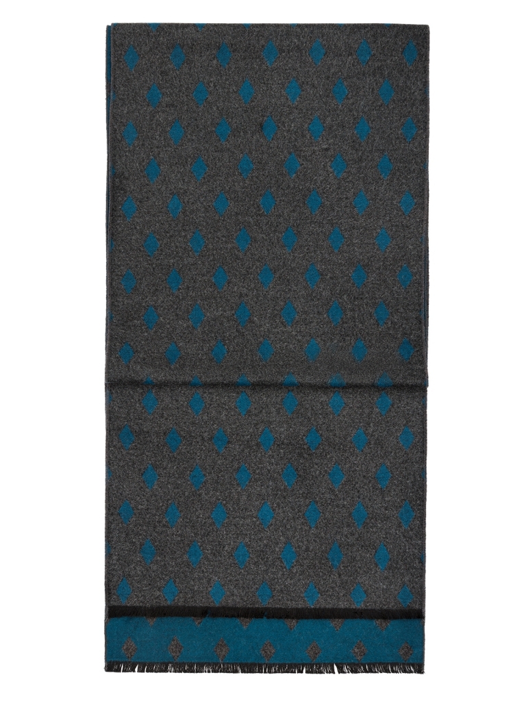 

Шарф мужской Labbra 01-00040978 зеленый, 180х30 см, Серый;бирюзовый, 01-00040978