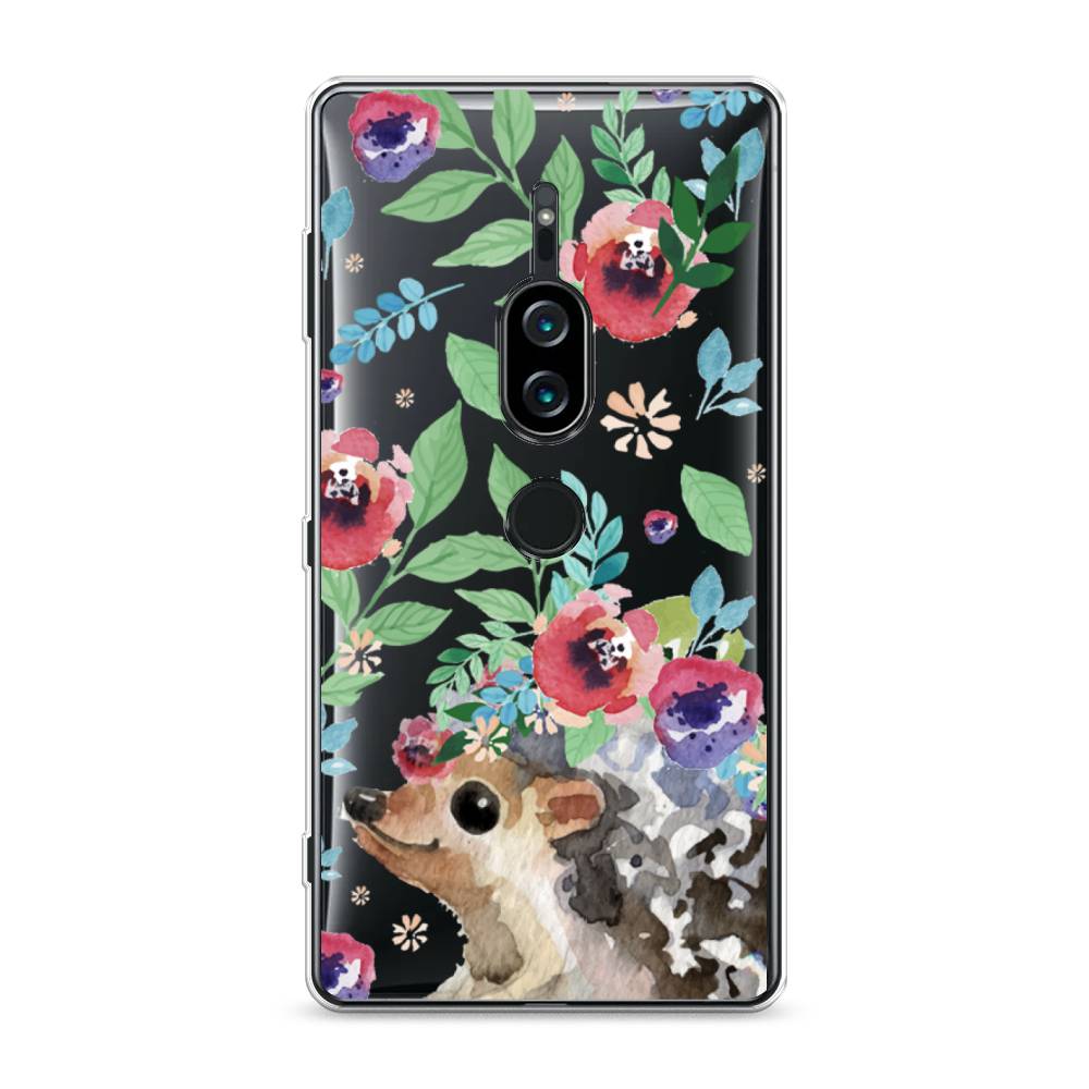 

Силиконовый чехол "Ежик в цветах акварель" на Sony Xperia XZ2 Premium, 53350-2