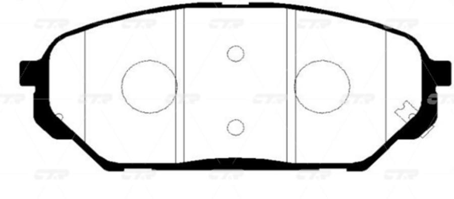 

Тормозные колодки Ctr передние GK0493P