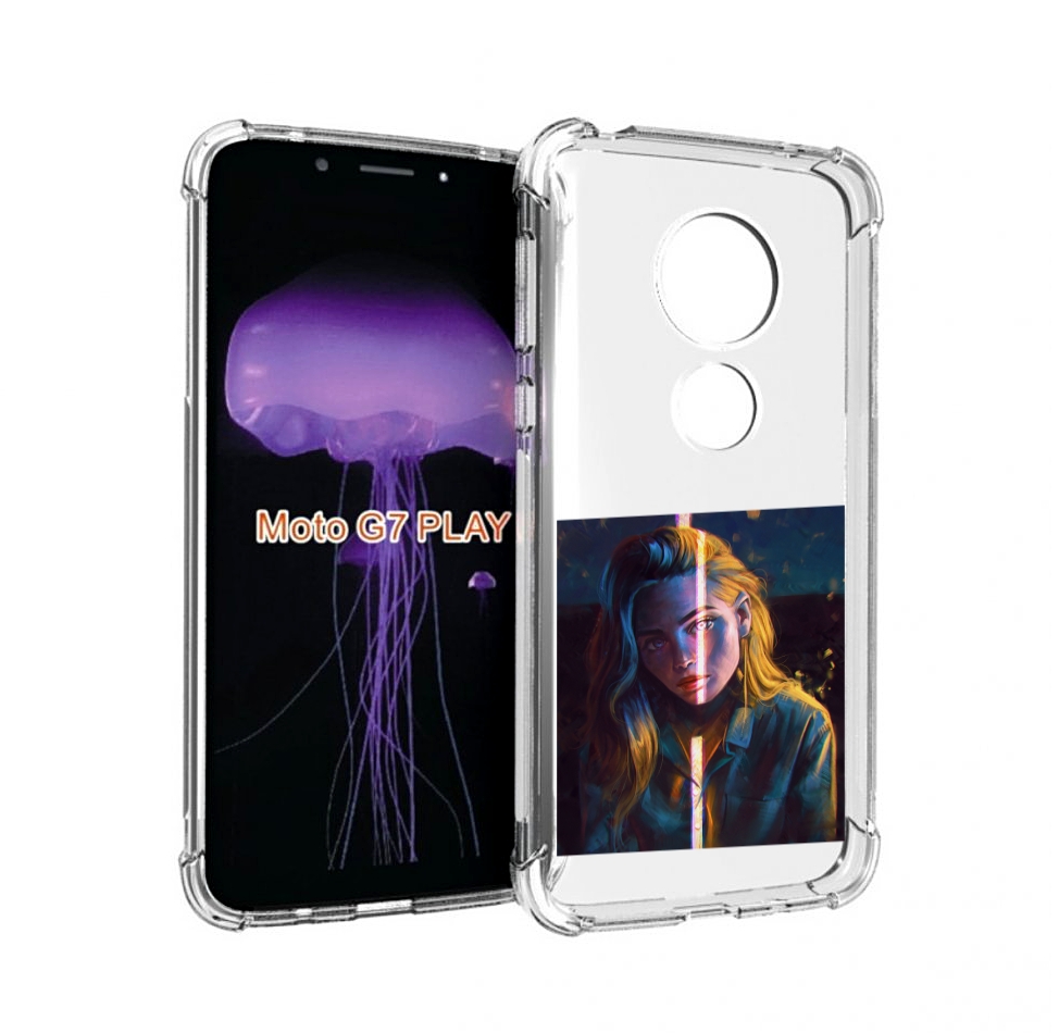 

Чехол MyPads девушка-в-тени для Motorola Moto G7 Play, Прозрачный, Tocco