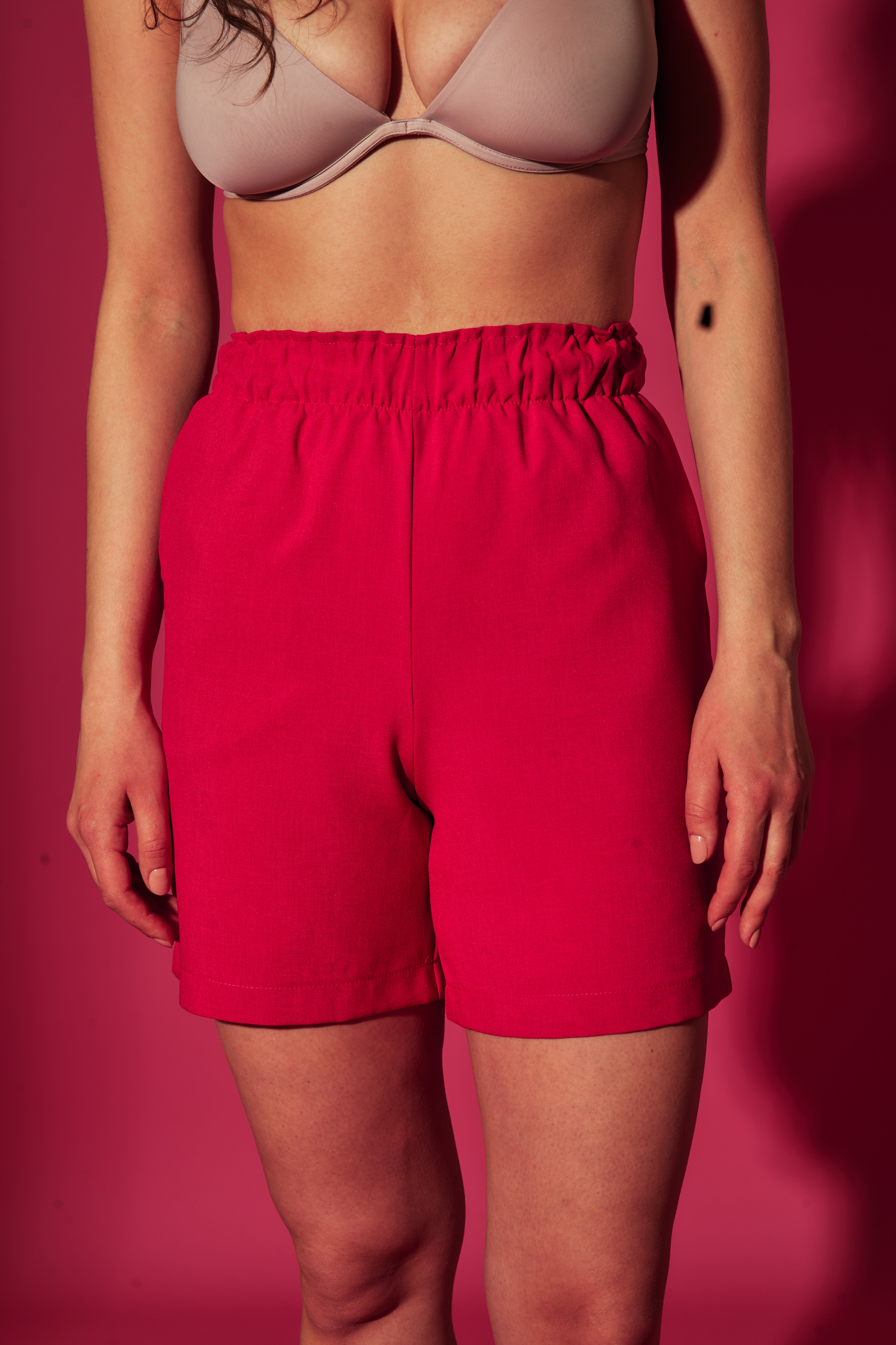 Повседневные шорты женские Monogamy с высокой посадкой розовые 48 RU