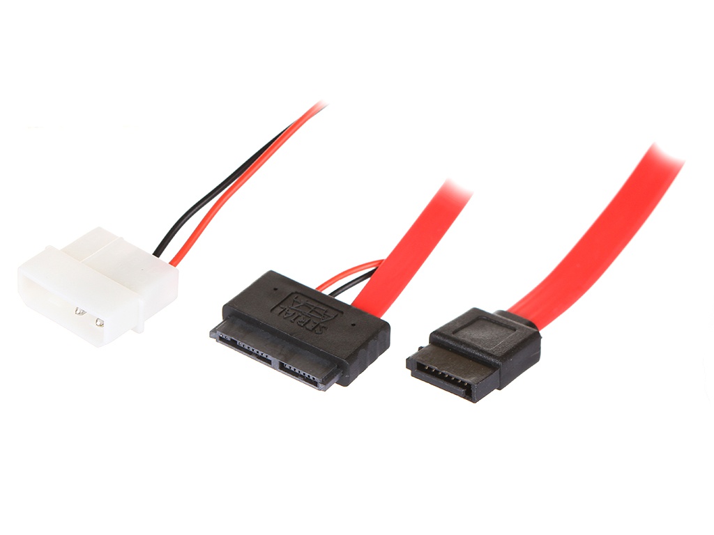 фото Кабель gcr micro sata - 7 pin +7 pin + 2 pin / molex вилка-розетка м (gc-st307)