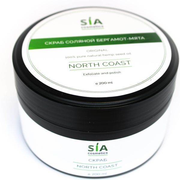 

Соляной скраб для тела SIA-Cosmetics Бергамот Мята North Coast