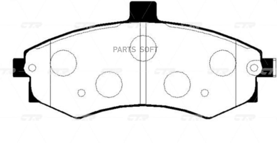 

Тормозные колодки Ctr передние GK0481P