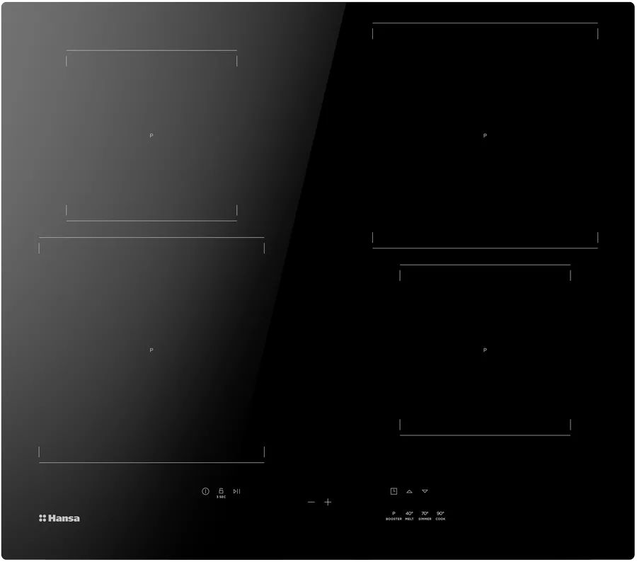 Встраиваемая варочная панель индукционная Hansa BHI67506 черный индукционная варочная панель xiaomi qcooker circle induction cooker cl dt01