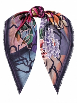 

Платок женский ELEGANZZA 01-00041608 фиолетовый, 110х110 см, 01-00041608
