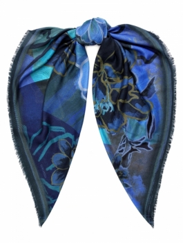 

Платок женский ELEGANZZA 01-00041610 синий, 110х110 см, 01-00041610