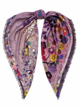 

Платок женский Eleganzza 01-00041612 лиловый, 110х110 см, Розовый, 01-00041612