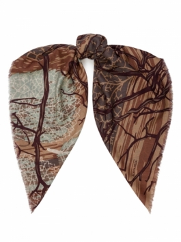 

Платок женский ELEGANZZA 01-00041782 коричневый, 90х90 см, 01-00041782