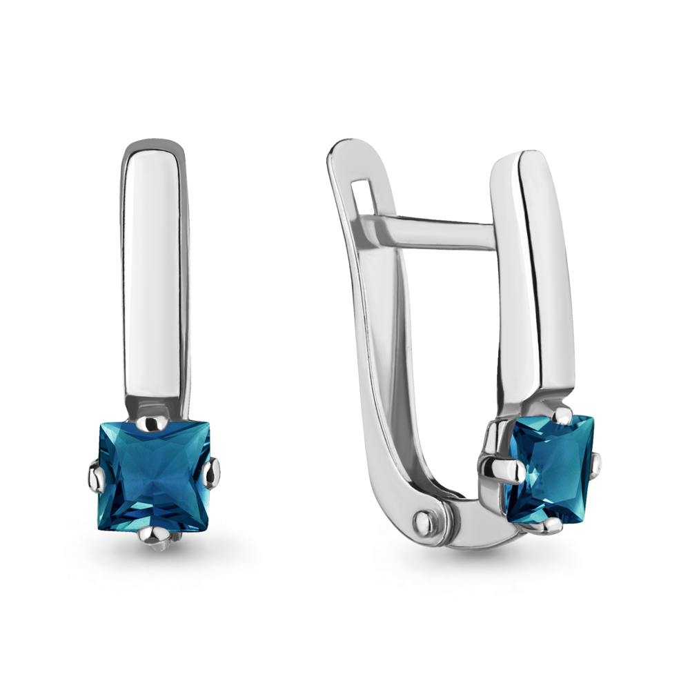 

Серьги из серебра с топазом Aquamarine 4709208_925_р, 4709208_925_р