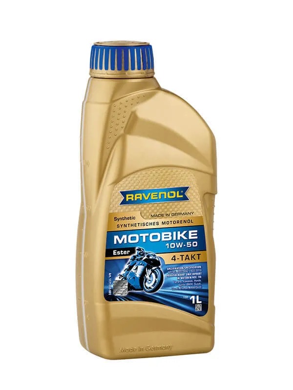 фото Масло моторное 10w-50 1л motobike 4-t ester (синтетика) ravenol арт. 1171103001