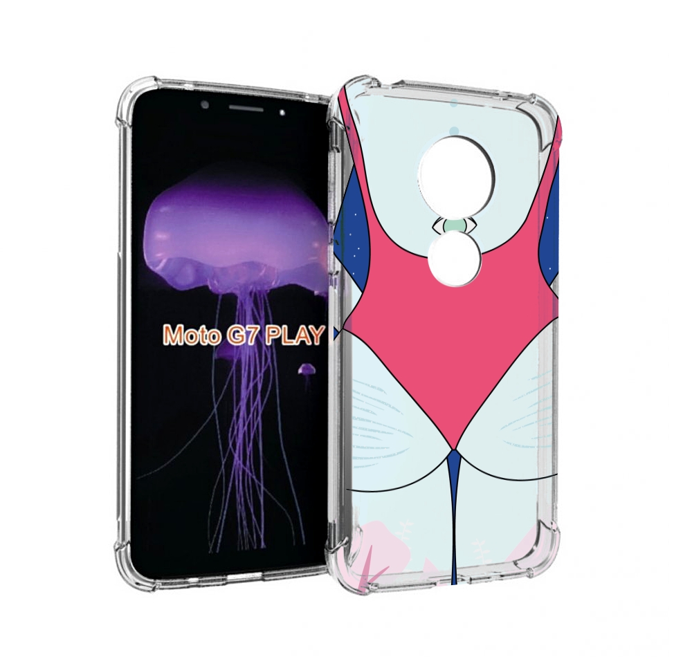 

Чехол MyPads девушка-с-глазом-на-спине для Motorola Moto G7 Play, Прозрачный, Tocco