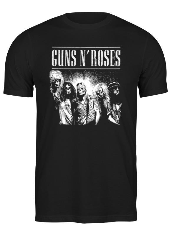 

Футболка мужская Printio Guns n' roses черная XL, Черный, Guns n' roses