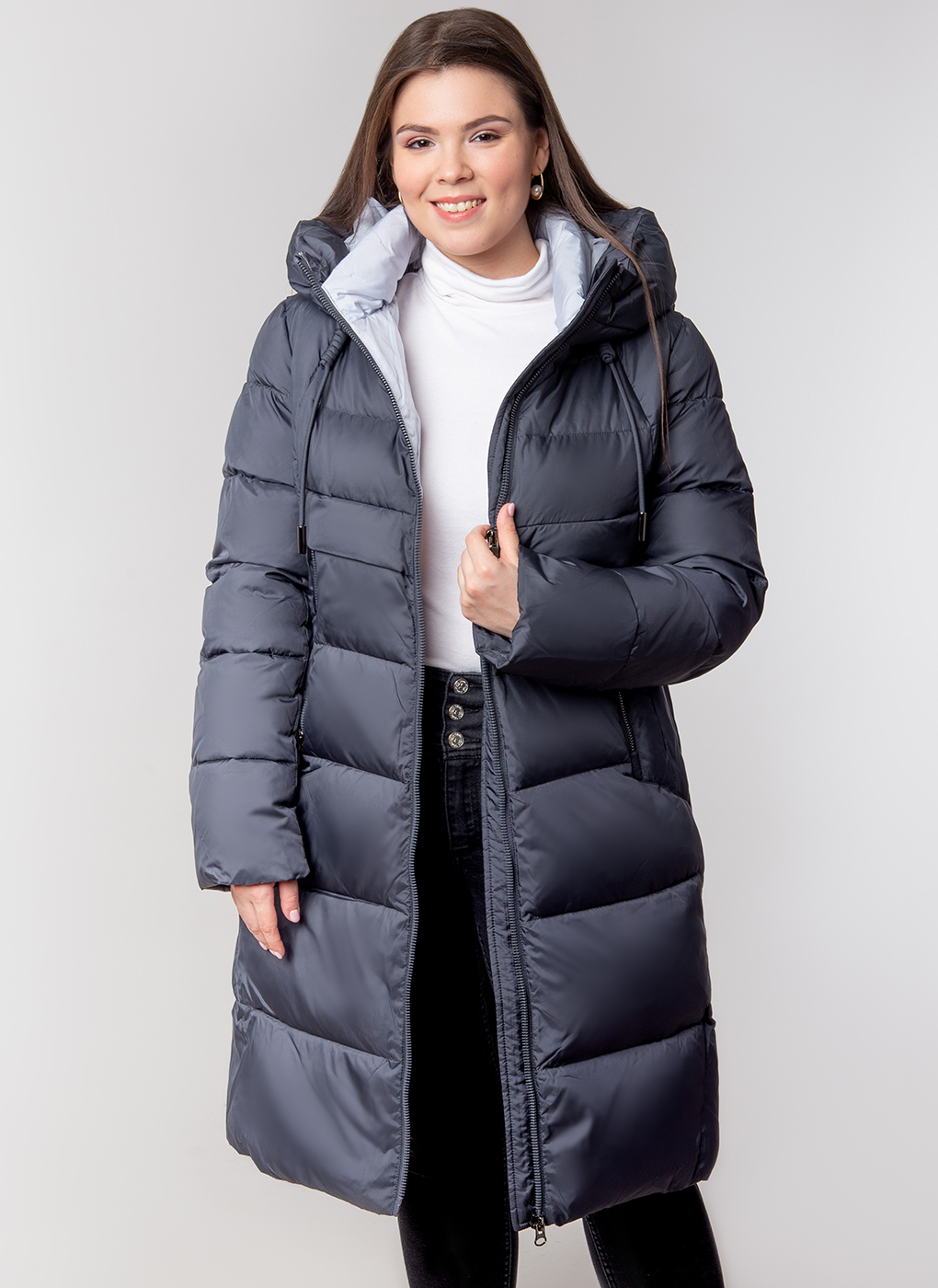 

Куртка женская Britt 56470 серая 52 RU, 56470