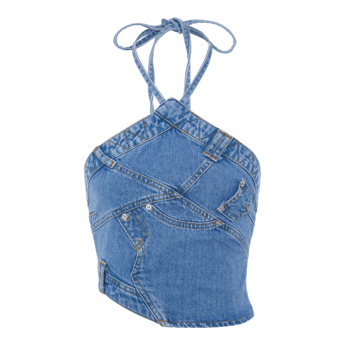 

Топ женский A.T.JEANS 35825 синий M, 35825