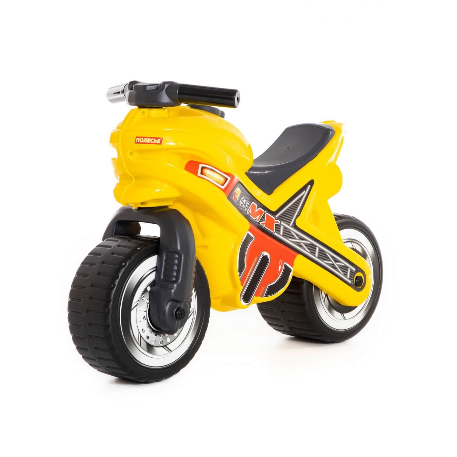 фото Каталка-мотоцикл "мх", цвет: жёлтый полесье