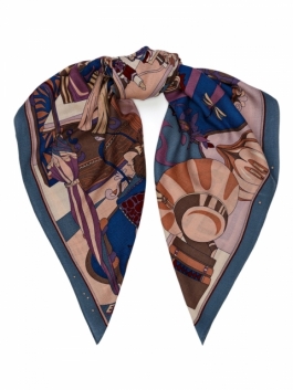 

Платок женский ELEGANZZA 01-00041835 синий, 120х120 см, 01-00041835