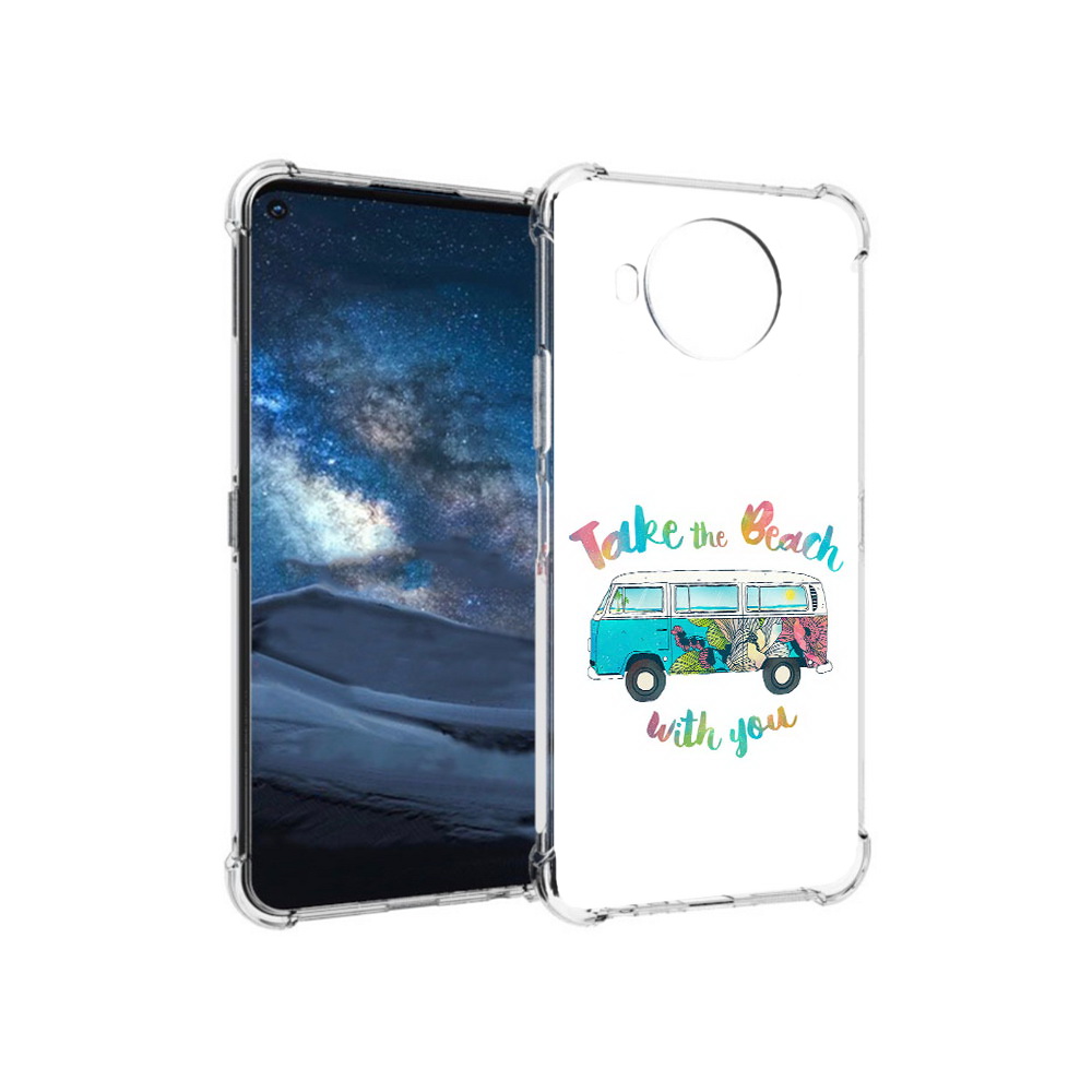 

Чехол MyPads Tocco для Nokia 8.3 Хиппи автобус (PT227053.110.190), Прозрачный, Tocco