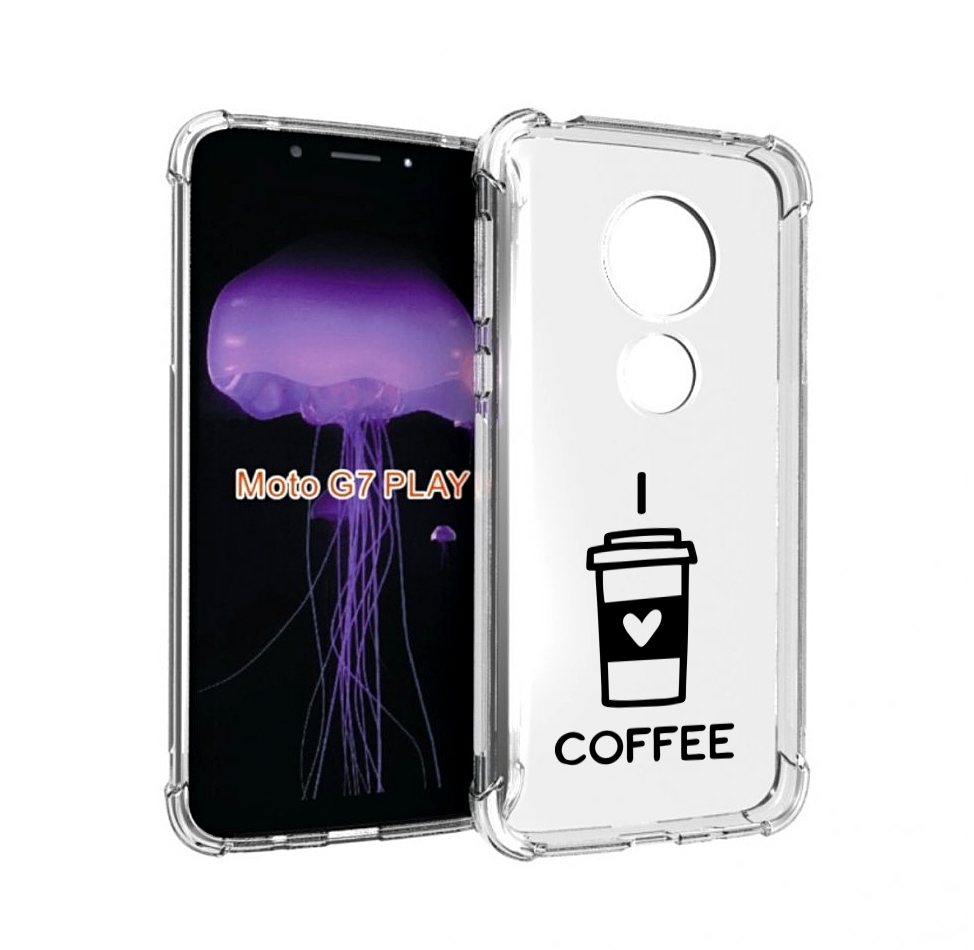 

Чехол MyPads Я люблю кофе для Motorola Moto G7 Play, Прозрачный, Tocco