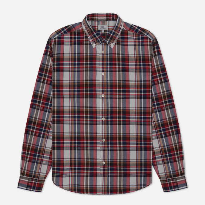 

Мужская рубашка Woolrich Poplin Madras красный, Размер L, Poplin Madras