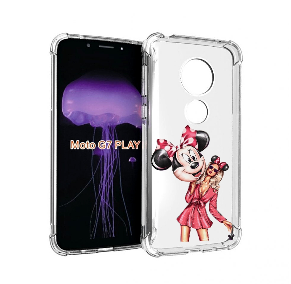 

Чехол MyPads девушка-с-шариком женский для Motorola Moto G7 Play, Прозрачный, Tocco