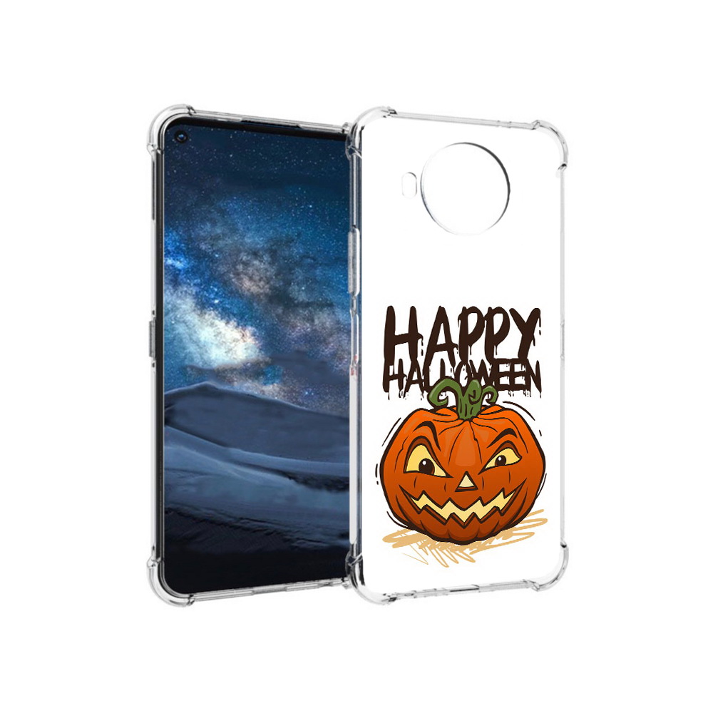 

Чехол MyPads Tocco для Nokia 8.3 Хэллоуин счастливый (PT227053.110.195), Прозрачный, Tocco