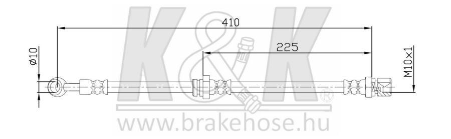 

Шланг Тормозной Kиk Ft0191 /96397201/ Lacetti Перед R K&K арт. FT0191