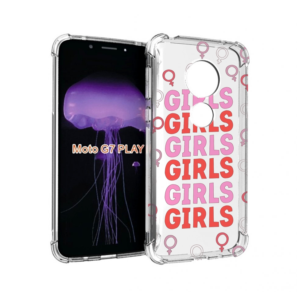 

Чехол MyPads девушки!!! женский для Motorola Moto G7 Play, Прозрачный, Tocco