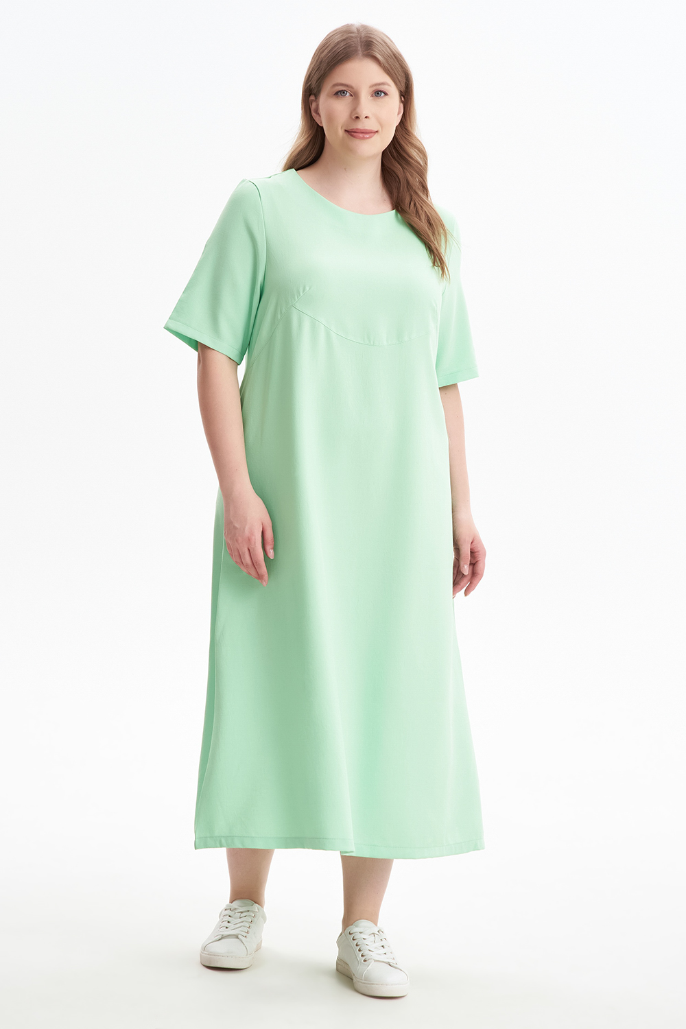 Платье женское OLSI 2305012 зеленое 64 RU
