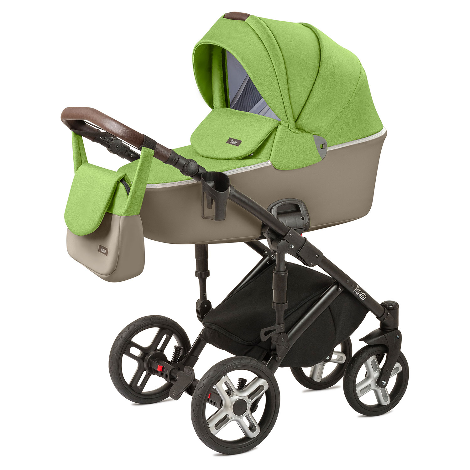 фото Детская коляска nuovita carro sport 2 в 1 (verde cappuccino/зеленый капучино)