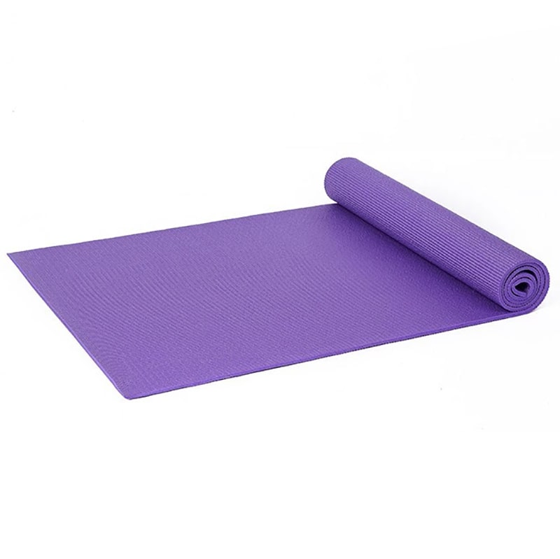 фото Коврик для йоги и фитнеса yoga mat 3 мм универсальный фиолетовый baziator