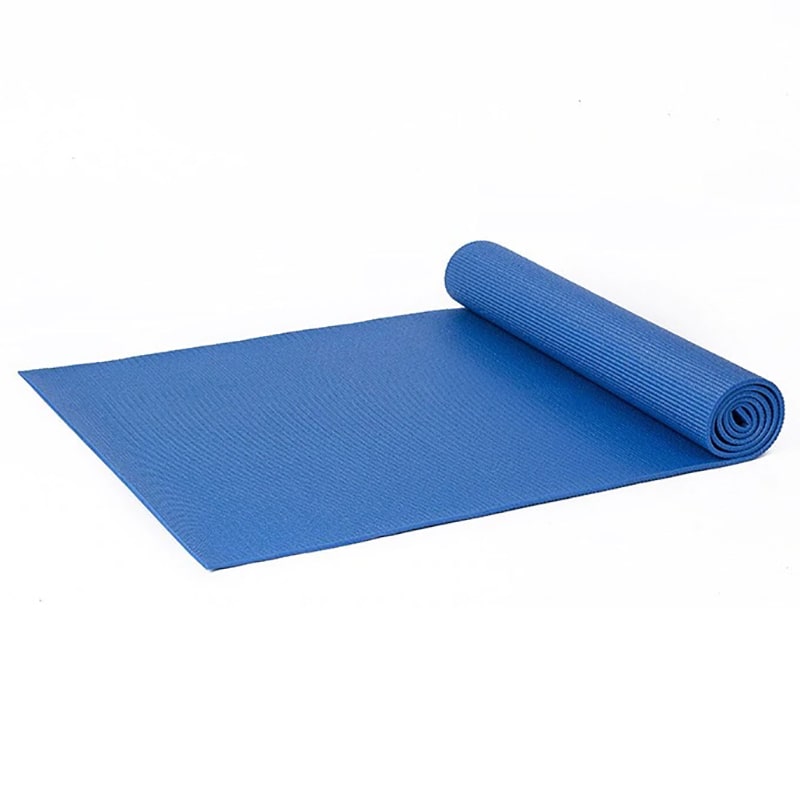 фото Коврик для йоги и фитнеса yoga mat 3 мм универсальный синий baziator