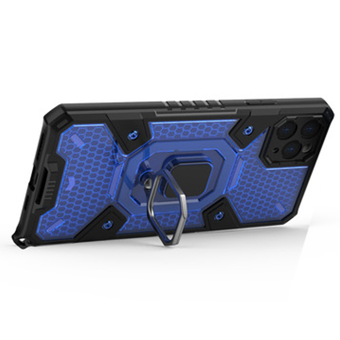 фото Противоударный чехол с innovation case c защитой камеры для iphone 11 pro black panther