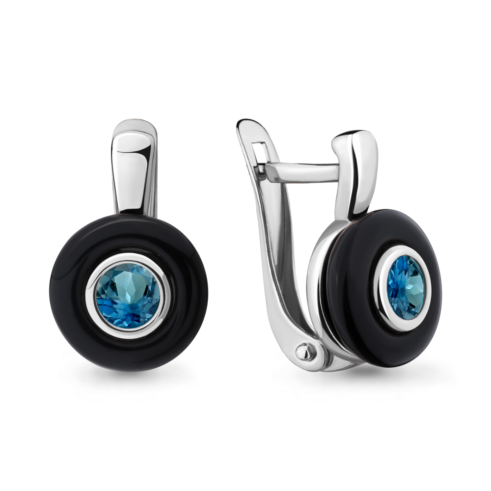 

Серьги из серебра с топазом Aquamarine 4711508_925_р, 4711508_925_р